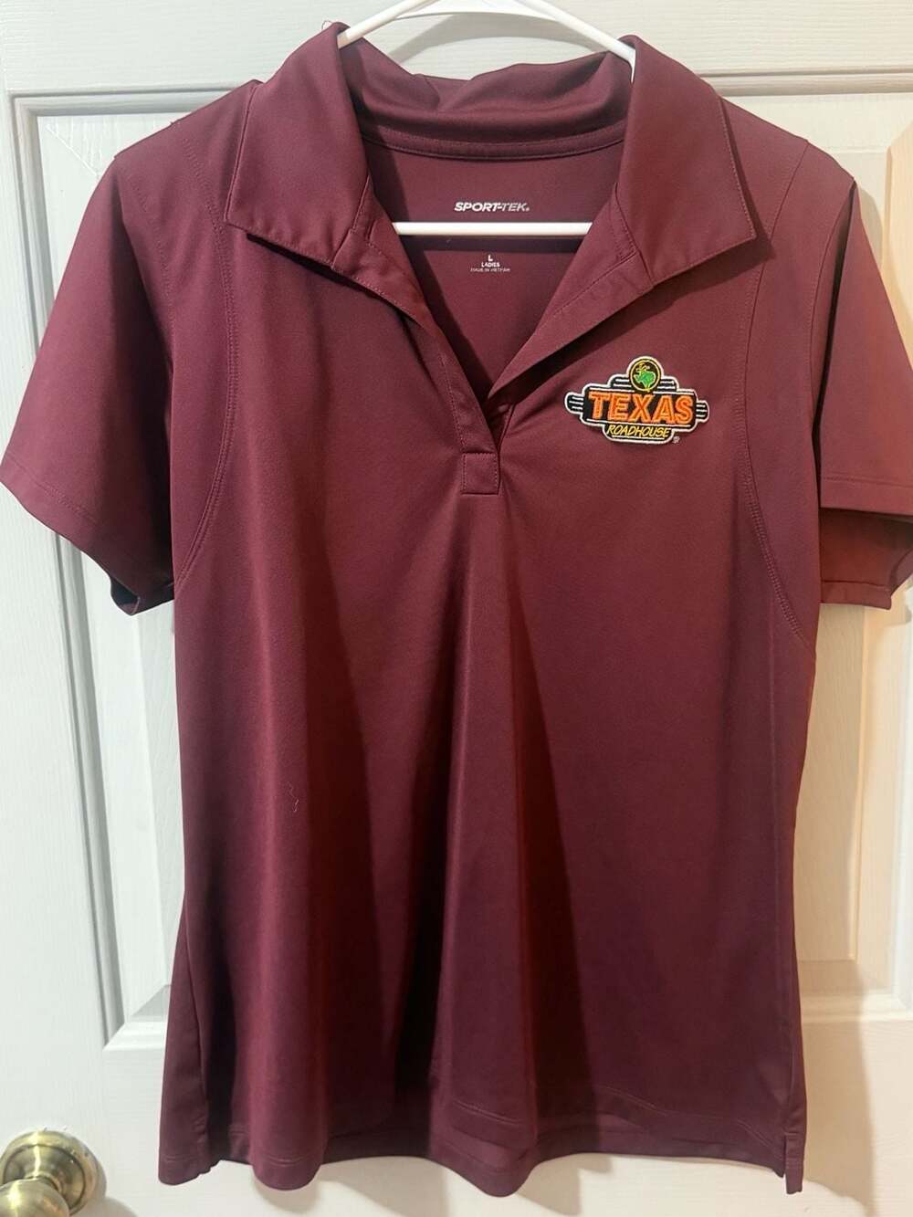 Sport-Tek Texas Roadhouse Ladies Polo Size L Maroon